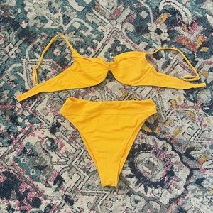 Abercrombie & Fitch Yellow Bikini